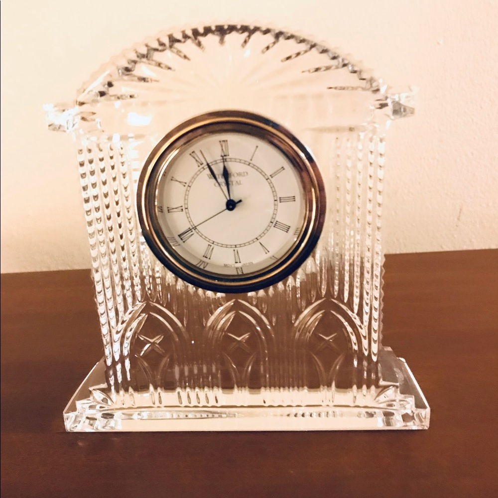 Waterford Westminster Solid Crystal Clock, with New Battery!